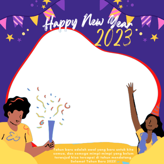 Twibbon Tahun Baru 2025 Keren dan Kekinian untuk Anak Muda
