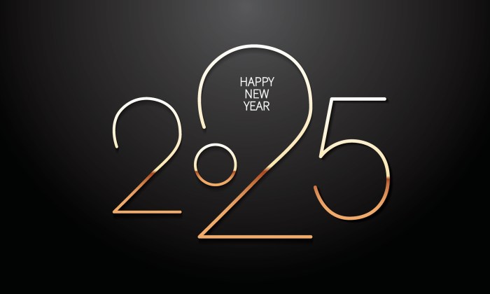 Gambar ucapan selamat tahun baru 2025 format JPG
