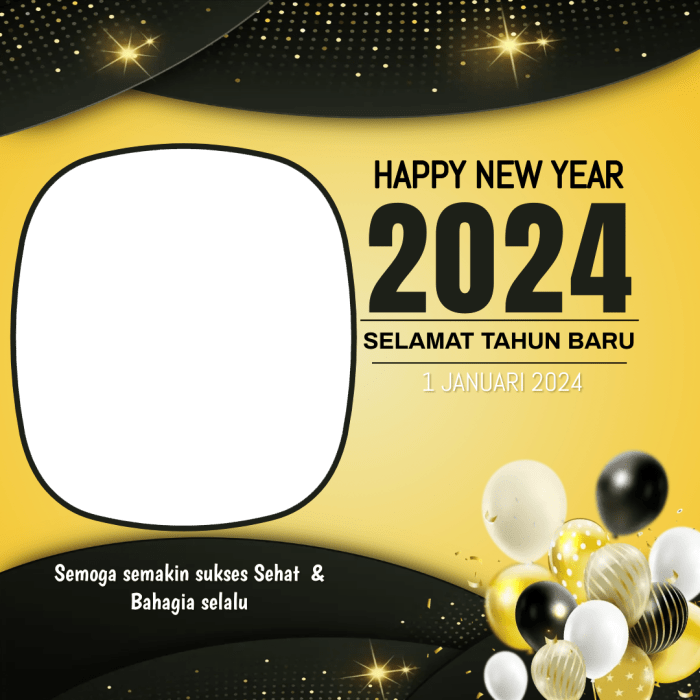 Twibbon Tahun Baru 2025 dengan Pantun Lucu dan Menarik