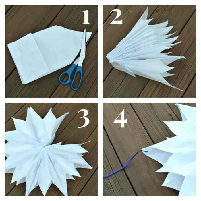 DIY hiasan bintang dari kertas untuk tahun baru