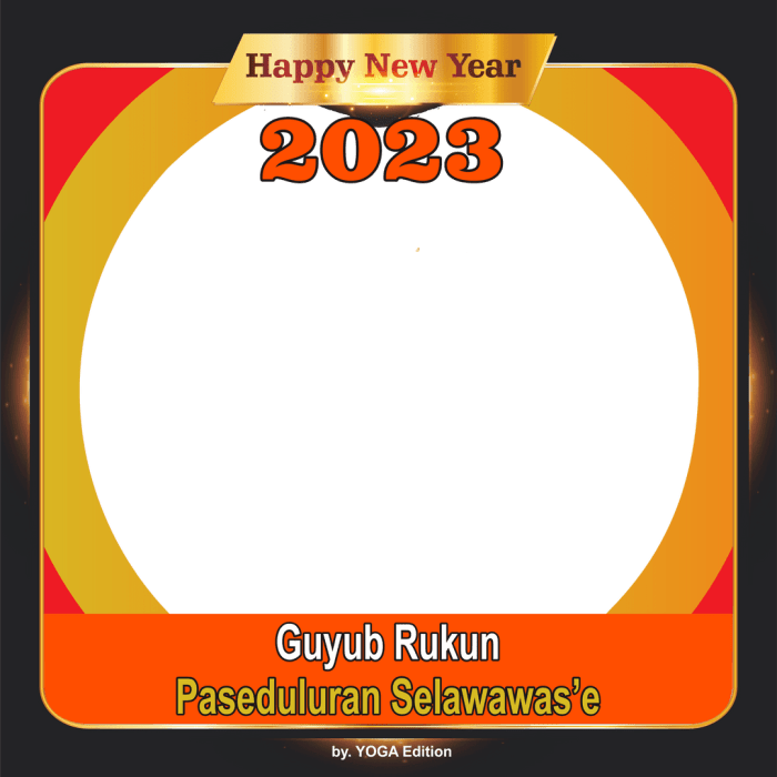 Twibbon Tahun Baru 2025 dengan Pantun Lucu dan Menarik