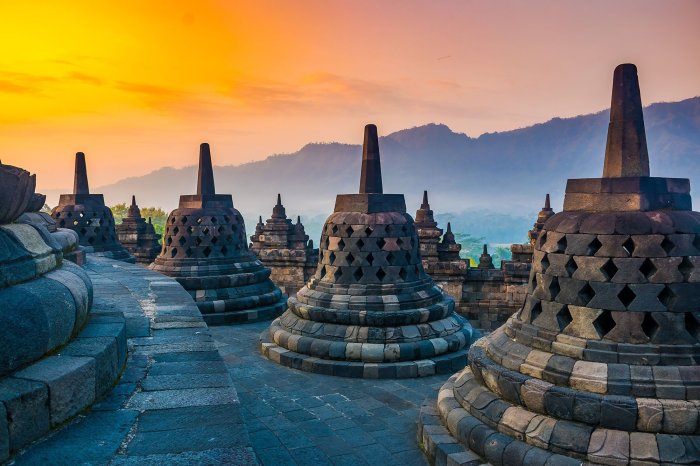 Menyambut tahun baru 2025 di Candi Borobudur