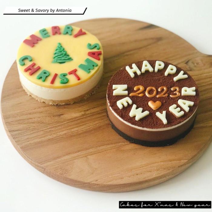 Cara membuat kue tart tahun baru 2025 simple