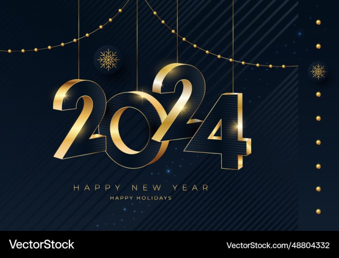 Template desain kartu ucapan tahun baru 2025 mewah