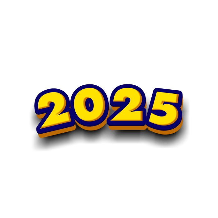 Gambar ucapan selamat tahun baru 2025 untuk foto profil