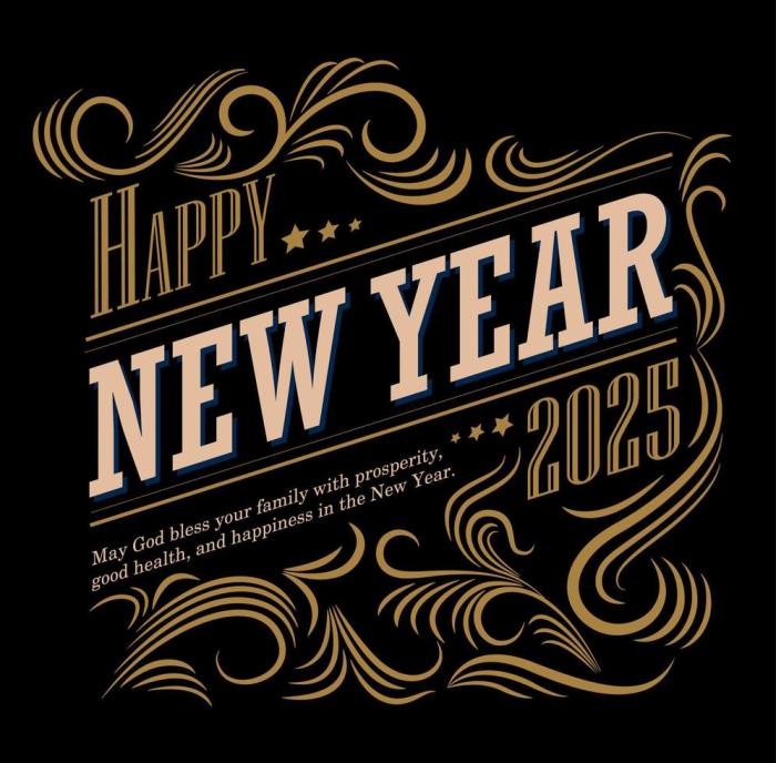 Selamat Tahun Baru 2025 Kartu Ucapan