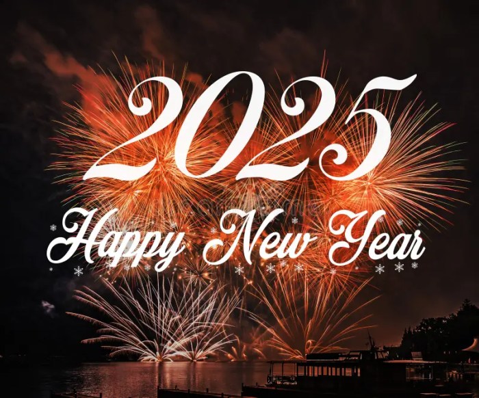 Gambar ucapan selamat tahun baru 2025 dengan doa dan harapan