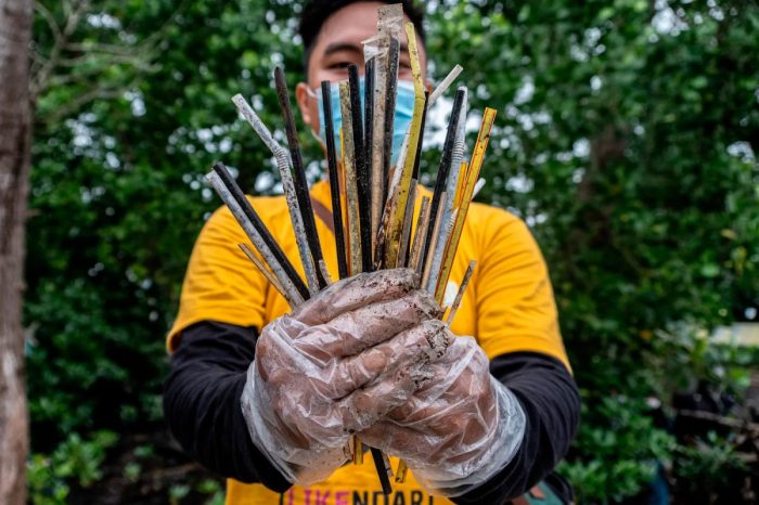 Mengurangi penggunaan sedotan plastik saat merayakan tahun baru 2025