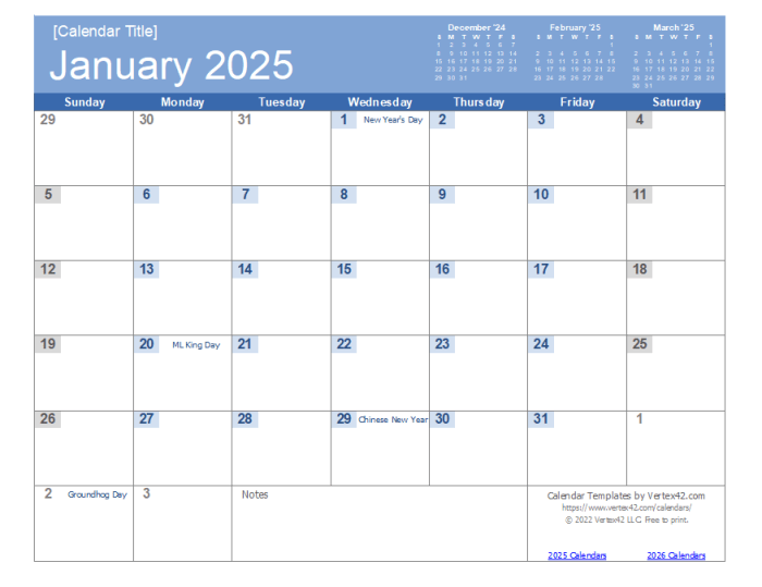 Aplikasi Pembuat Kalender 2025