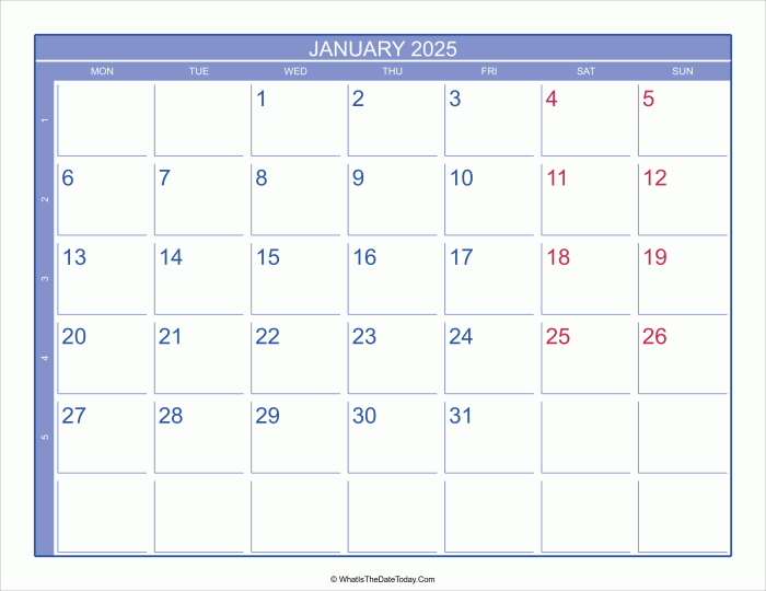 Calendar january 2020 2025 365 2003 2009 2026 2004 2032 2031 2037 template Januari 2025 Ada Berapa Minggu