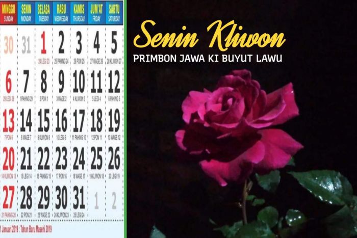 Neptu Jumat Kliwon Januari 2025