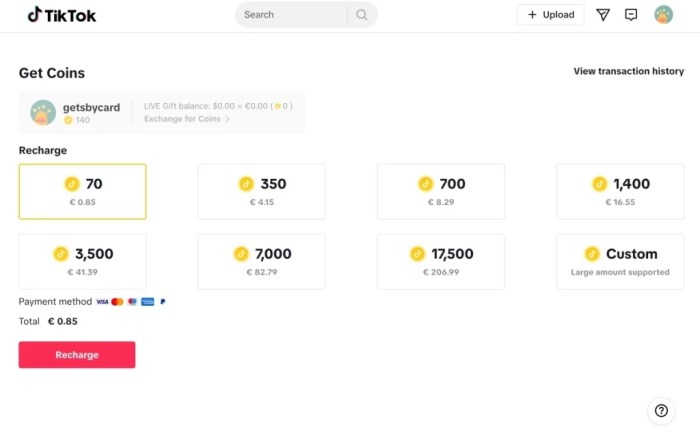 Tiktok Coins 2025