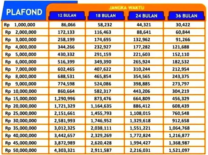Pinjaman BRI 2025 Xls