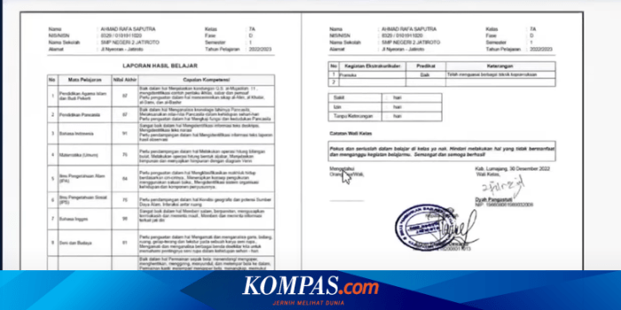 Aplikasi Raport Kurikulum Merdeka 2025