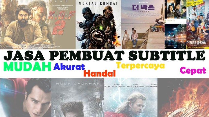 Apakah film [judul film] ada subtitle Indonesia?