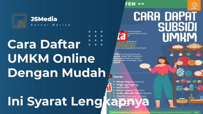 Bagaimana cara mendaftar bantuan UMKM 2025?