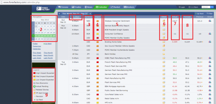 Forex calendar factory trading sandberg