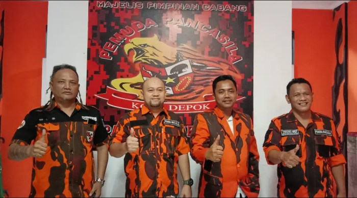 Pancasila pemuda ilustrasi anggota politikus perjuangan pdi kata tribun tertangkap markas cibodas puluhan dus miras zr nyabu manado