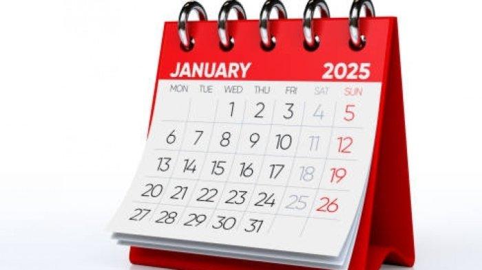 Tangal Merah Januari 2025