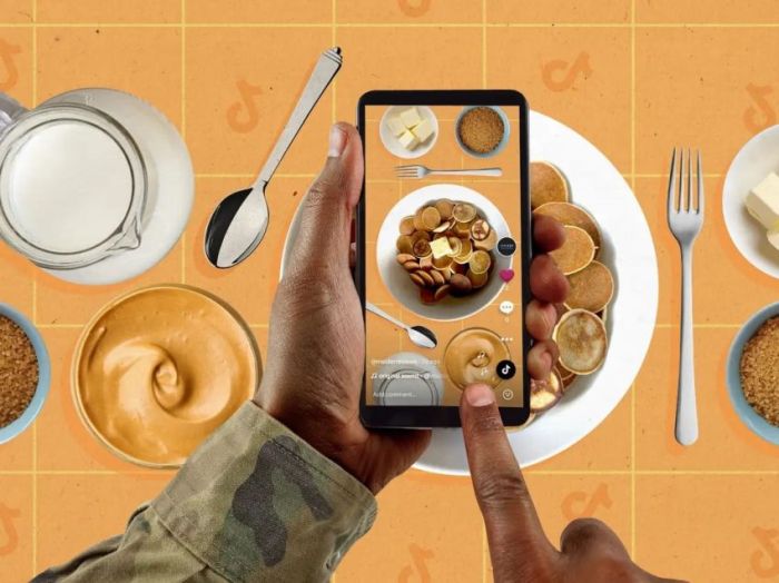 Tiktok dalgona pancake cereal courtesy Makanan Viral Di Tiktok 2025