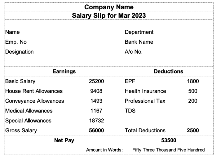 Payslip pay wordstemplates