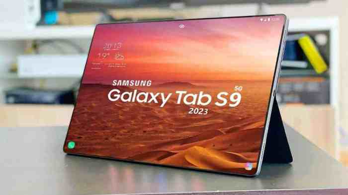 Apakah Samsung Galaxy Tab S9 sudah menggunakan chipset terbaru?