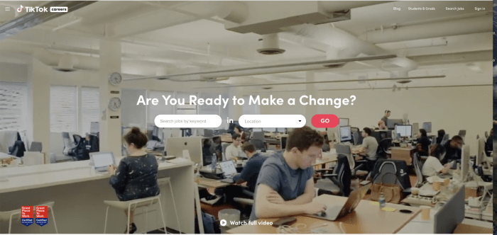 Tiktok Internship Summer 2025