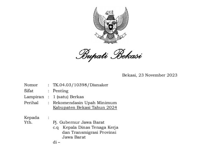 UMK Bekasi 2025 pertumbuhan ekonomi