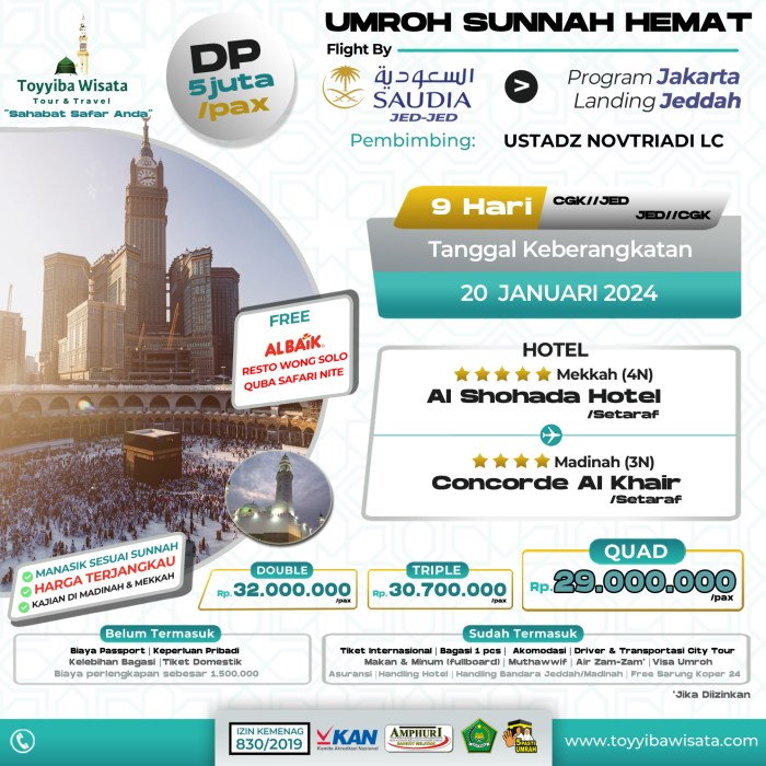Umroh Plus Mesir Januari 2025