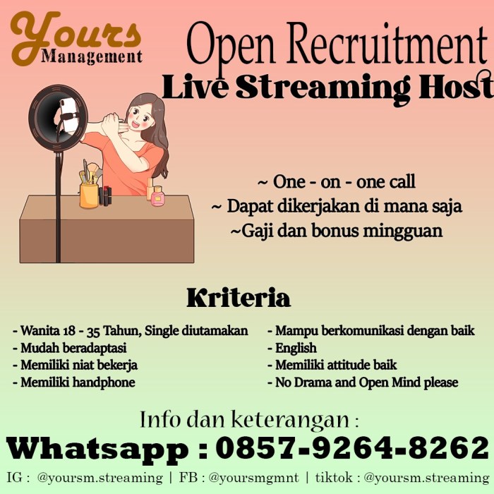 Gaji Host Live Streaming 2025