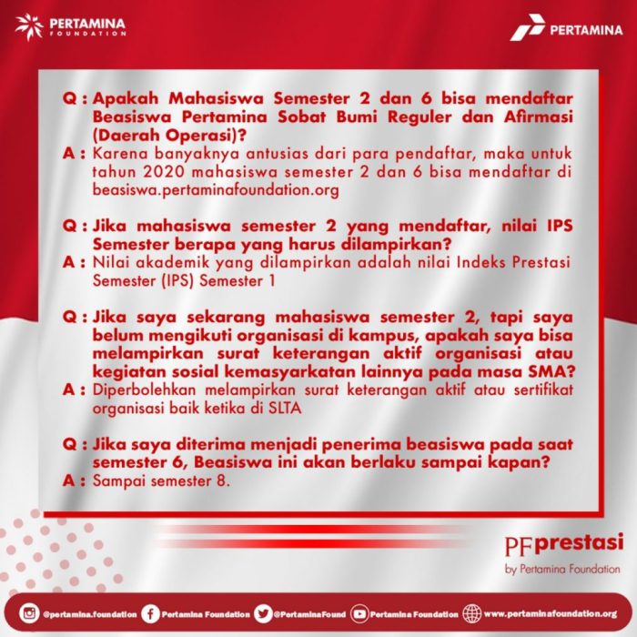 Beasiswa Pertamina Sobat Bumi 2025