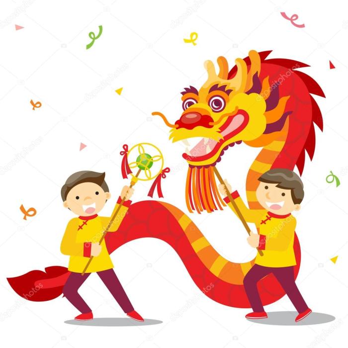Gambar Naga Imlek 2025 Kartun