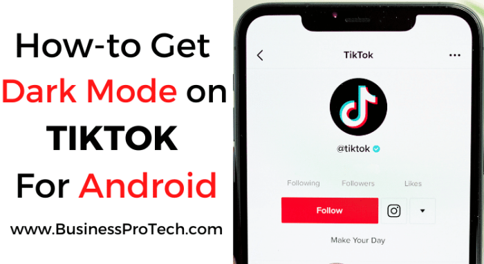 Tiktok Dark Mode Android 2025