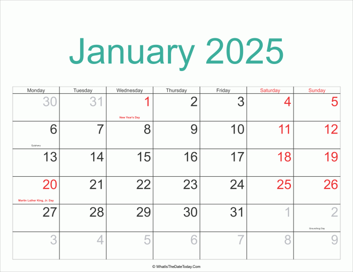 1 Januari Hari Apa 2025