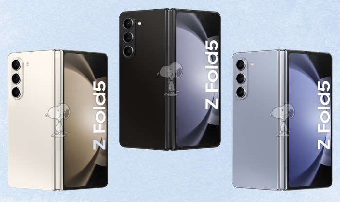Samsung Galaxy Z Fold5 2025 Folded And Unfolded
