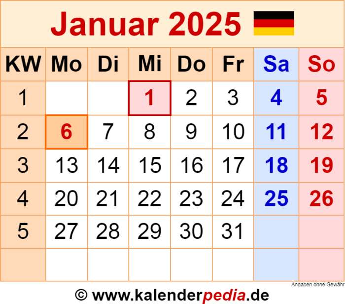 Hari Spesial Januari 2025