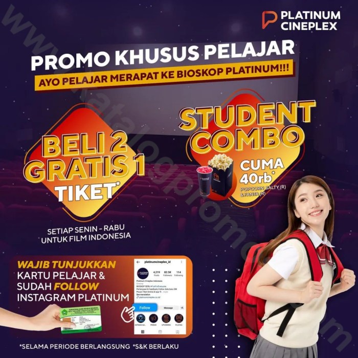 Promo tiket film bioskop 1 Januari 2025