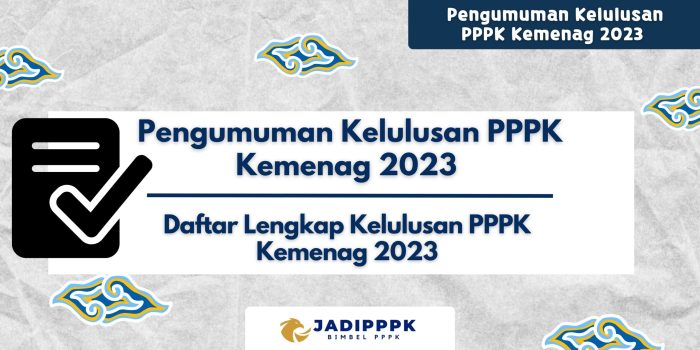 Pengumuman Lulus Berkas P3K Guru Kemenag 2025