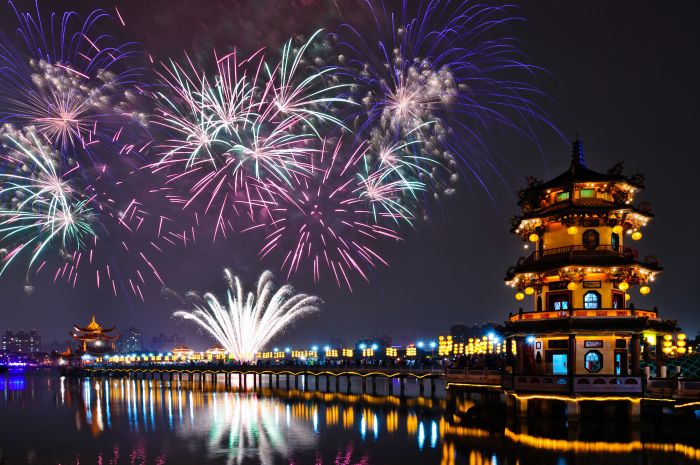 Taiwan lunar travelgressing taiwanese welcoming Imlek 2025 Taiwan