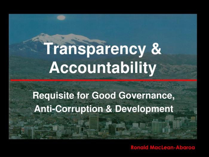 Transparency accountability financial citizens highest