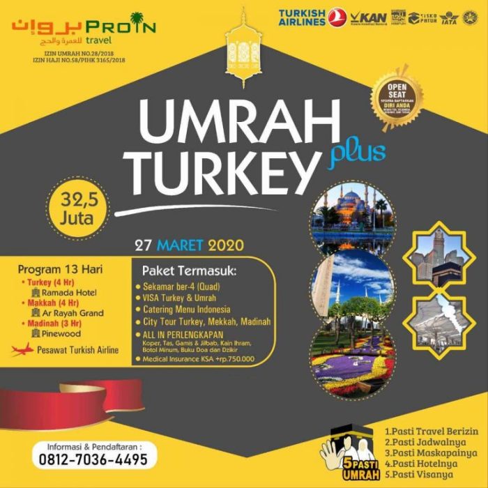 Umroh Plus Turki Januari 2025