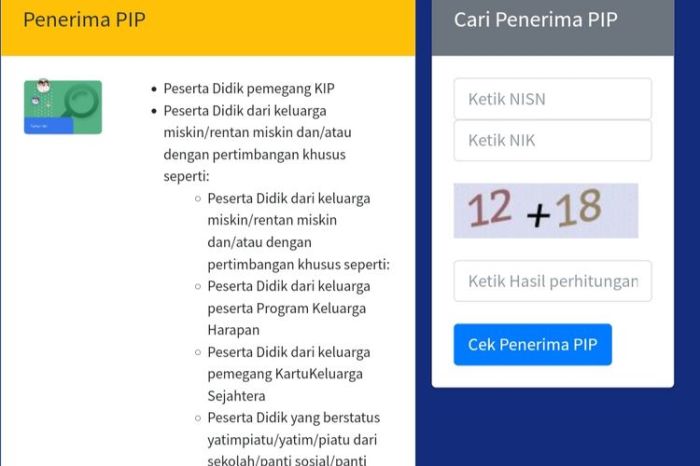 Cara Cek Bantuan PIP Sd 2025