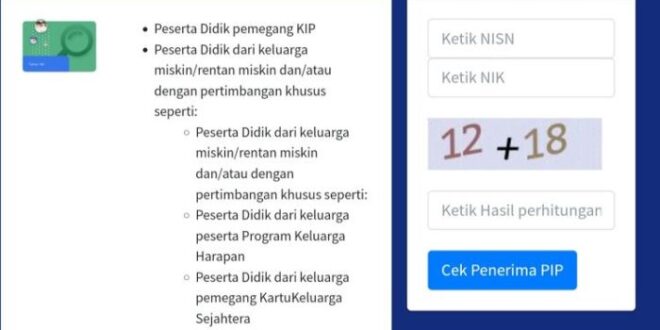 Cara Cek Penerima Bantuan PIP 2025 Lewat Hp