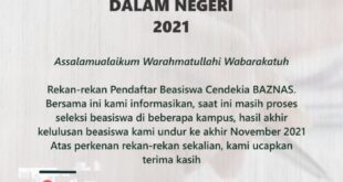 Bantuan Beasiswa Baznas 2025