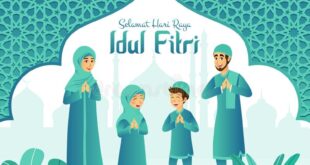 Karikatur Ucapan Selamat Idul Fitri 2025