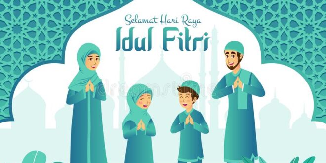 Karikatur Ucapan Selamat Idul Fitri 2025