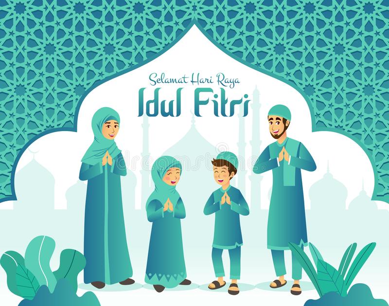Karikatur Ucapan Selamat Idul Fitri 2025