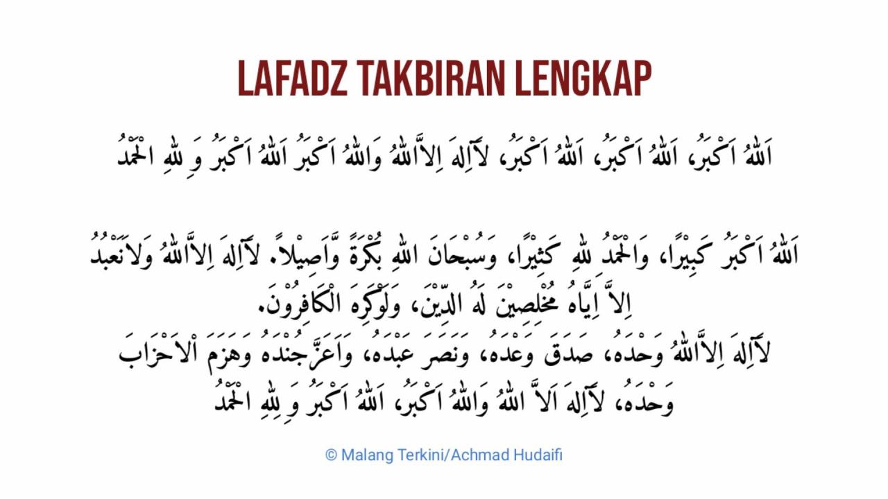 Video Takbiran Idul Fitri 2025