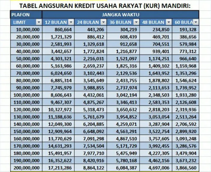 Brosur Mandiri Non KUR 2025