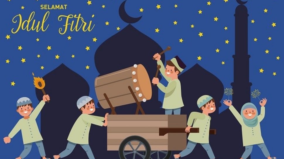 Selamat Hari Raya Idul Fitri 2025 Kartun